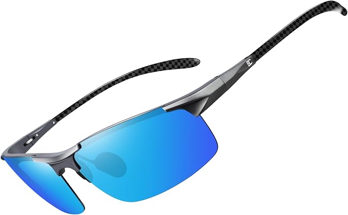 Ochelari de Soare Polarizați Bărbați – UV400, Ultra‑Ușori, Fără Ramă, Retro, Conducere & Outdoor – Bircenpro