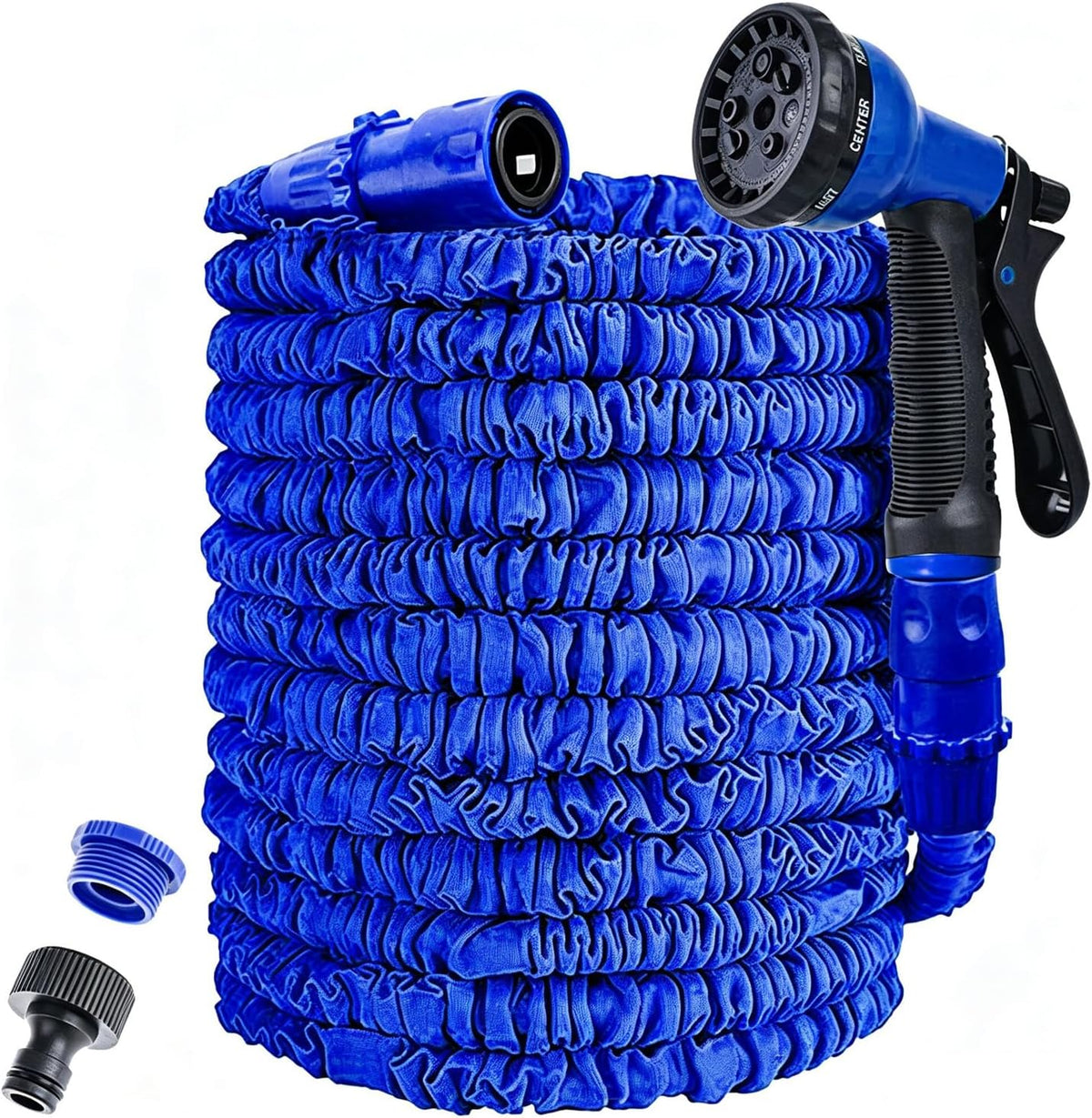 Furtun de Grădină Extensibil 38 m (125ft) – 8 Funcții, Anti‑Scurgeri, 3× Extensibil, Conectori 1/2” & 3/4” – AWXYZ