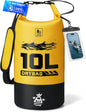 Geantă Impermeabilă Dry Bag 10L – PVC 500D, Rezistentă la Apă & Zgârieturi, IPX8, Sporturi Acvatice, SUP/Kayak – WATSABRO