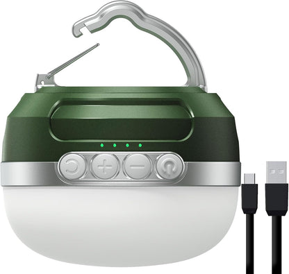 Lanternă LED Camping RGB, Baterie 8400mAh, Reîncărcabilă USB-C, Dimmer Continuu, Magnet Puternic, Impermeabilă