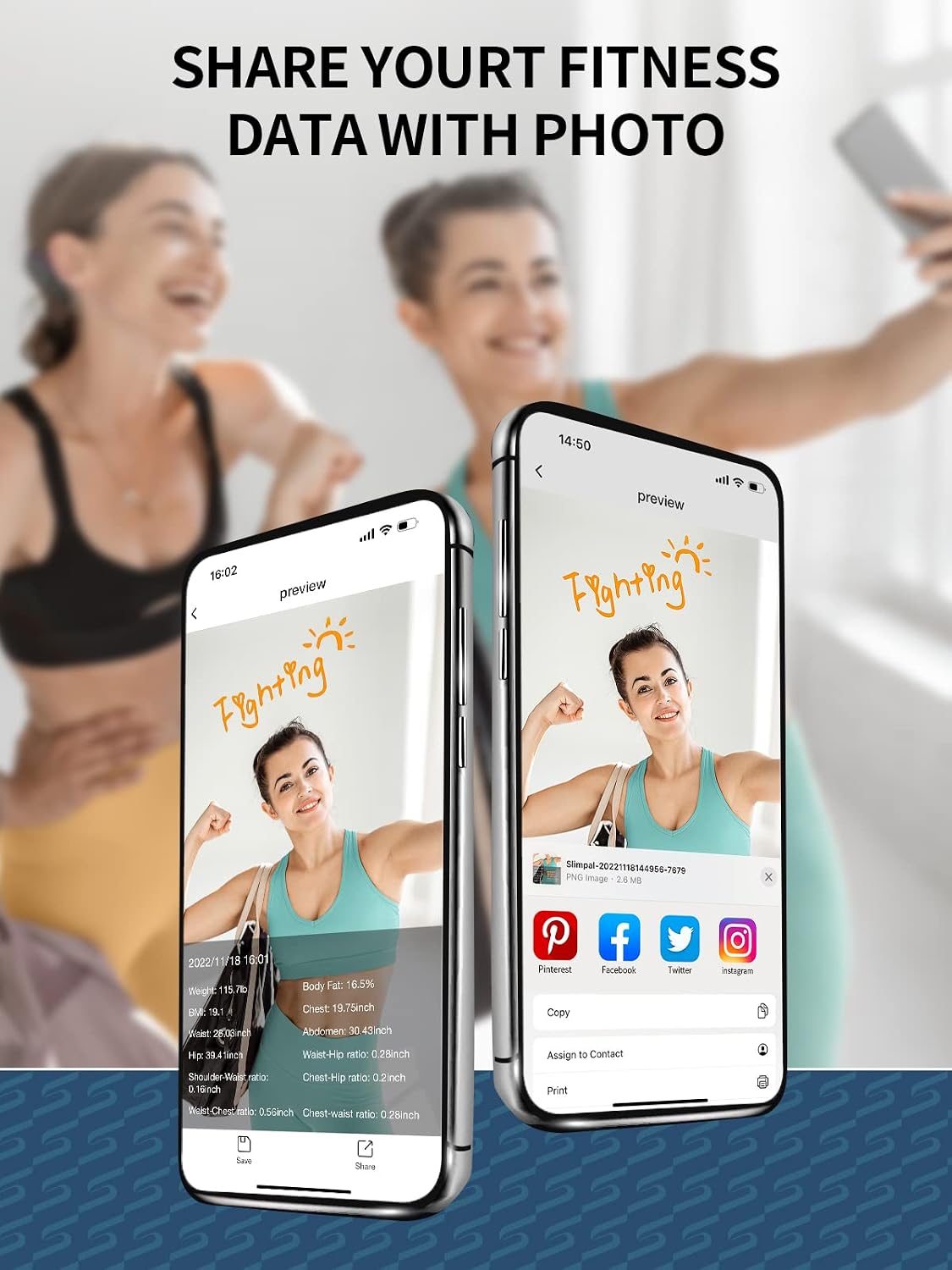 Ruletă Inteligentă pentru Măsurarea Corpului cu Bluetooth, Ecran LCD, Aplicație Mobilă, 150 cm