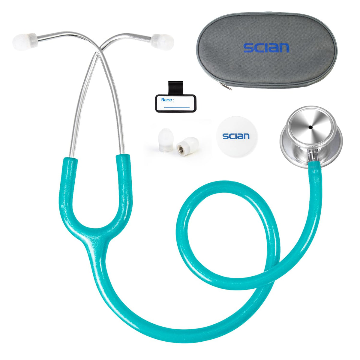 Stetoscop Profesional cu Cap Dublu, Oțel Inoxidabil, pentru Medici, Asistenți, Studenți și Utilizare la Domiciliu