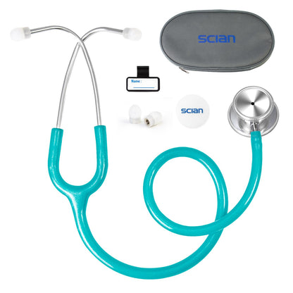 Stetoscop Profesional cu Cap Dublu, Oțel Inoxidabil, pentru Medici, Asistenți, Studenți și Utilizare la Domiciliu