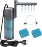 Filtru Intern pentru Acvariu 9W, 800L/h, cu Bară de Pulverizare și 2 Bureți de Schimb, pentru Acvarii 20-50L