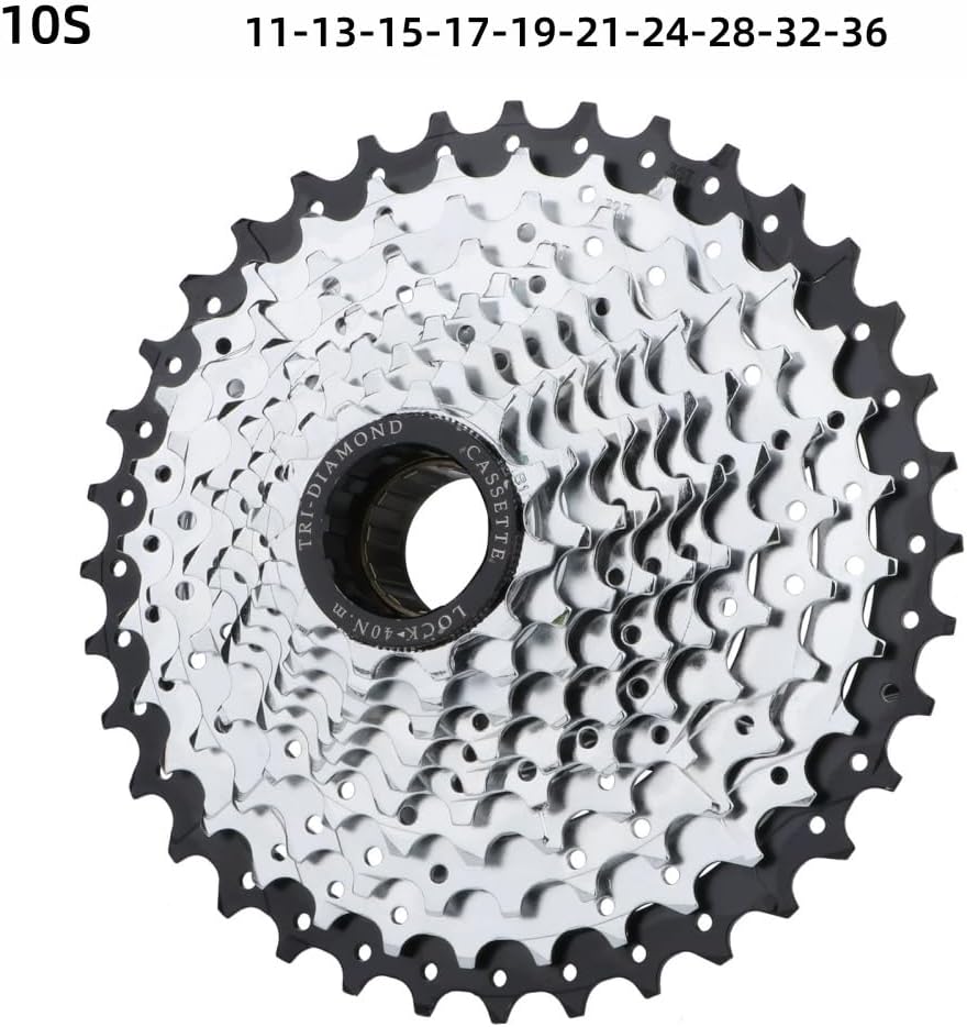 Pinioane Bicicletă Freewheel 10 Viteze 11-36T, Oțel de Înaltă Rezistență, Compatibil MTB și Biciclete Pliabile