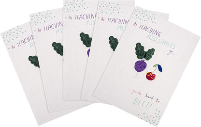 Set 5 Felicitări Hallmark – „Thank You” pentru Asistenți Educaționali / Profesori – Design Drăguț, cu Plicuri Incluse
