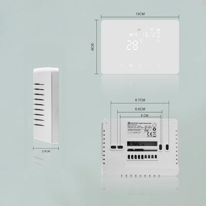 🌡️ Termostat Smart WiFi KETOTEK pentru Centrală – 5A, 220V, Compatibil Alexa & Google Home, Control prin Tuya/Smart Life