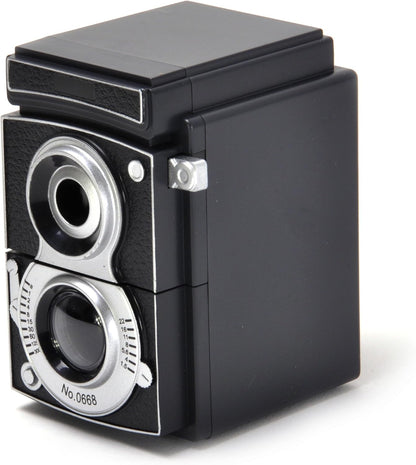 Ascuțitoare de creioane „Camera Pencil Sharpener” – Kikkerland, design vintage, cu reglaj de ascuțire