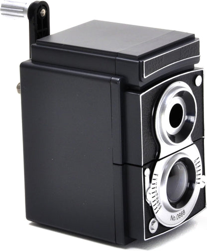 Ascuțitoare de creioane „Camera Pencil Sharpener” – Kikkerland, design vintage, cu reglaj de ascuțire