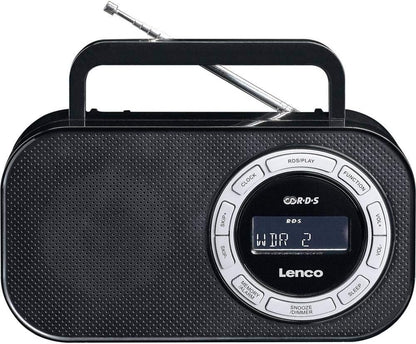 Radio Portabil LENCO PR2700 – FM, USB, RDS, Alarmă &amp; Sleep Timer – Negru/Argintiu
