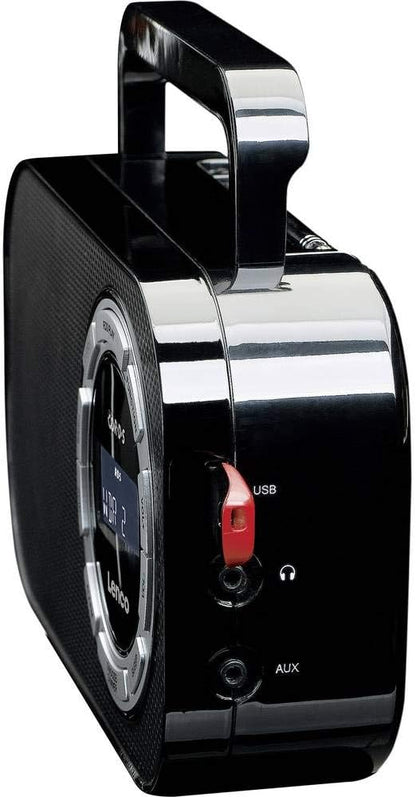 Radio Portabil LENCO PR2700 – FM, USB, RDS, Alarmă &amp; Sleep Timer – Negru/Argintiu