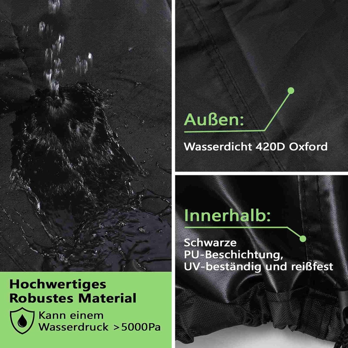 Husă Protecție Scaune Grădină – Newbob, 420D Oxford, Impermeabilă & Rezistentă UV (65 × 75 × 85/120 cm)