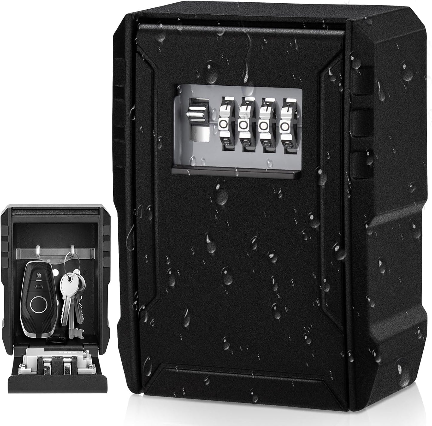 Cutie de Securitate pentru Chei NEWIROVE – Montaj pe Perete, Cod Numeric, Rezistentă la Intemperii
