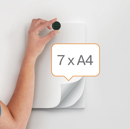 Set 4 magneți pentru whiteboard – Nobo, 38 mm, negru – Putere mare de prindere