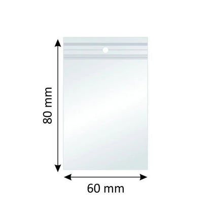 Set 1000 Pungi ZIPLOCK 60 × 80 mm