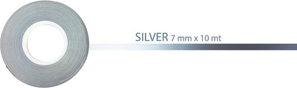 Bandă decorativă auto Quattroerre – Argintiu, 7 mm x 10 m