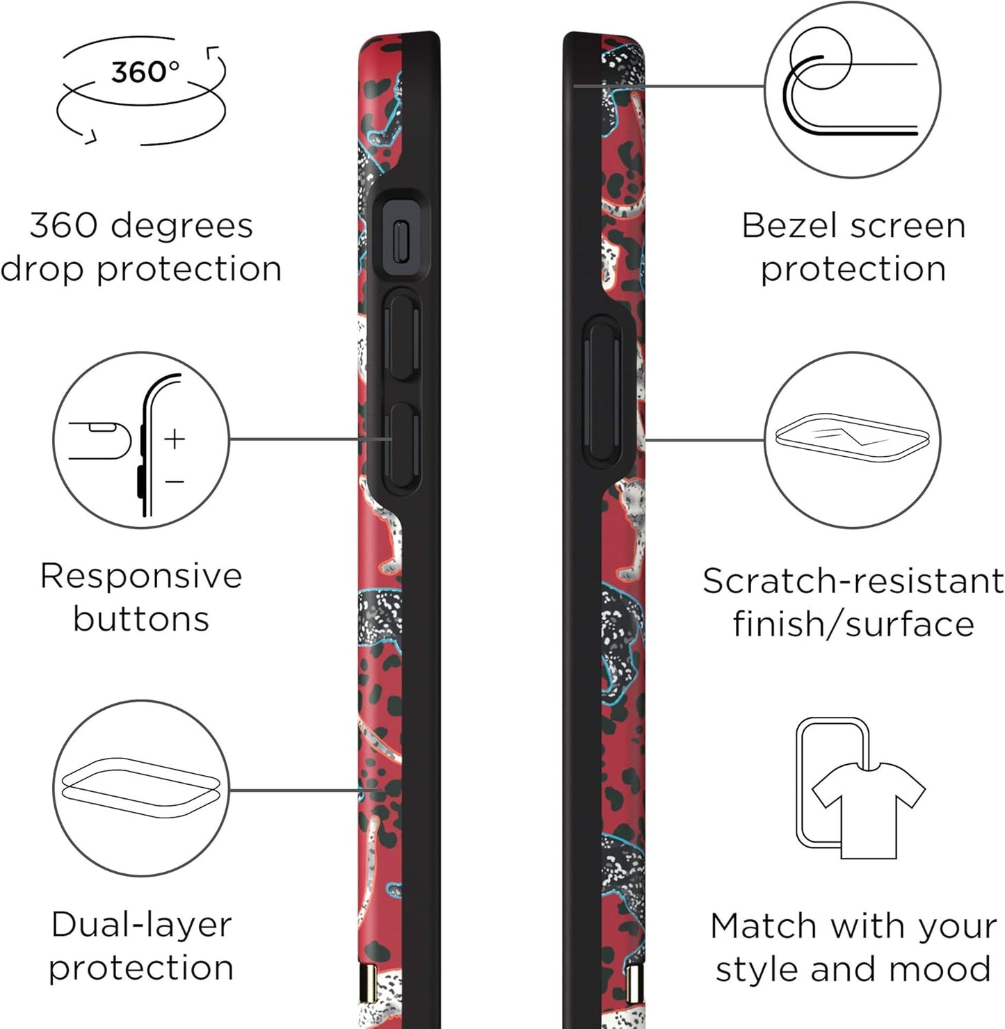 Husă iPhone 11 Pro – Richmond & Finch Samba Red Leopard – Protecție Premium & Design Exclusiv