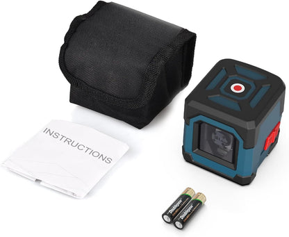 📐 RockSeed LV1 – Nivelă Laser cu Linii Orizontale și Verticale, Auto-Nivelare & Rotire 360° (IP54, Husă, Baterii Incluse)
