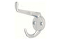Cârlig pentru haine SIRO 748/ZN1 – Model Epsilon, 72 × 32 mm, zinc turnat, finisaj crom lucios