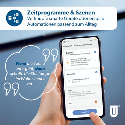 Bec Inteligent UNITEC WiFi LED E27, RGB+CCT, 10W, Dimmabil, Control prin App & Voice