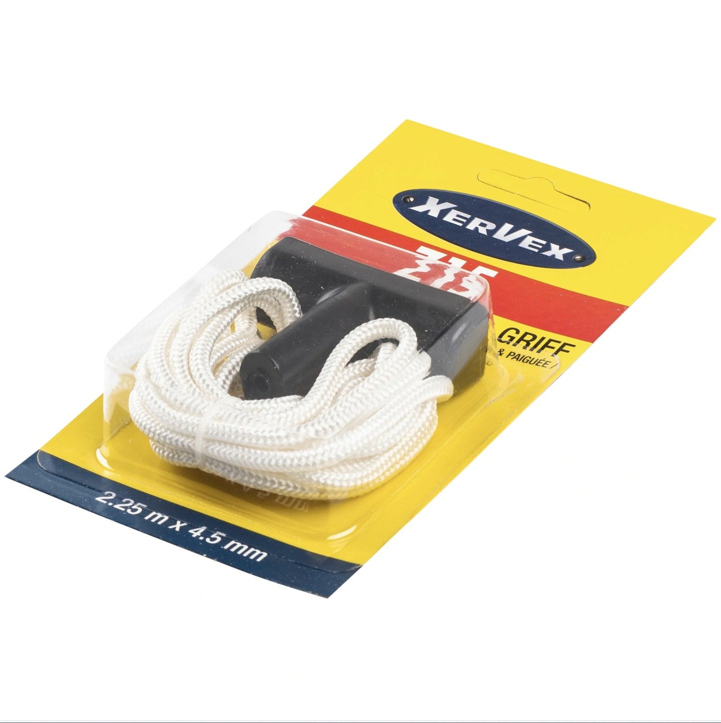 Xervex Starterseil Z15 – Sfoară Pornire Împletită cu Mâner, 2.2 m, 4.5 mm – Universal pentru motoare cu pornire prin rotație