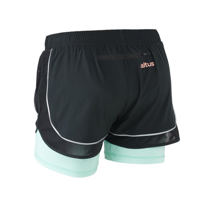 Pantaloni scurți sport ALTUS LEN WOMAN – Cu plasă interioară, ușori, elastici, ideali pentru alergare & trail